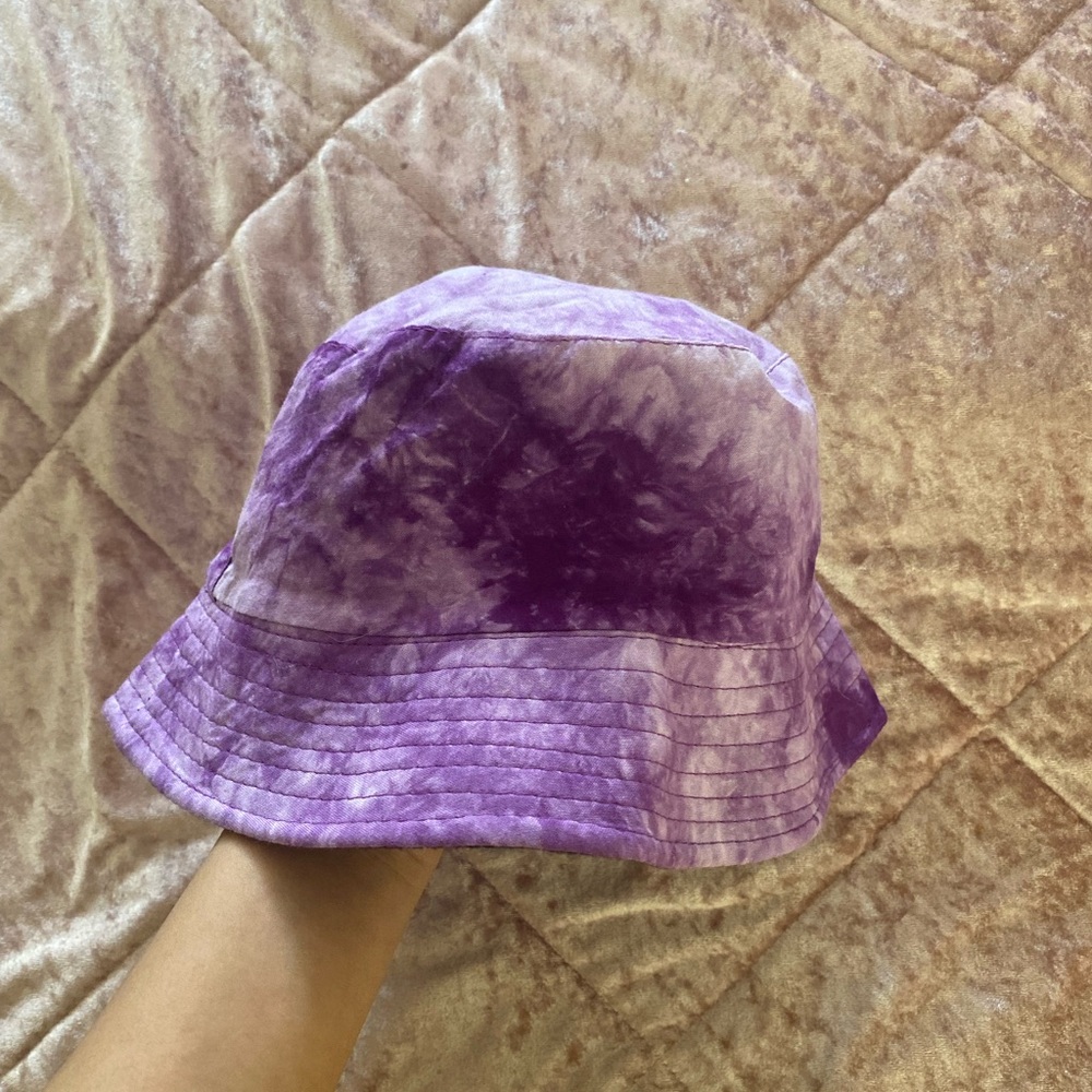 Purple bucket hat